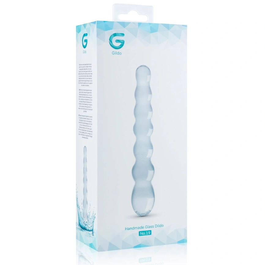 Стеклянный дилдо в виде бусин Gildo Glass Dildo No. 19 фото 5