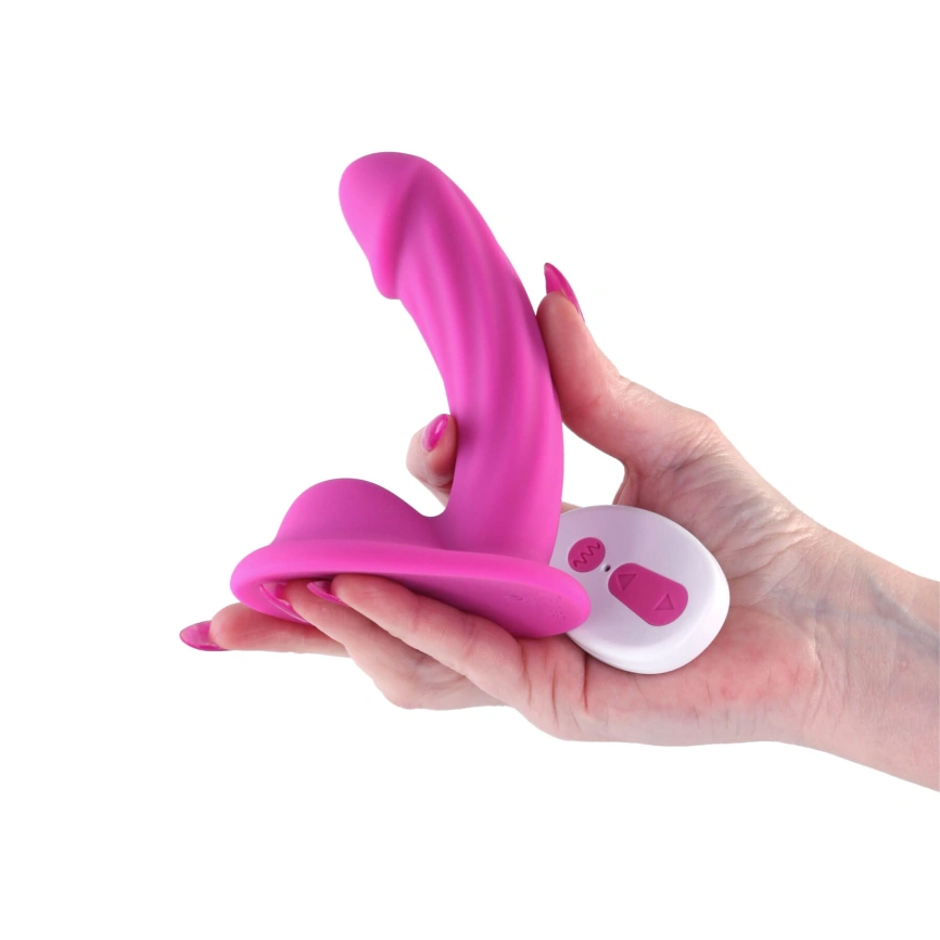 Дилдо с вибрацией NS Novelties Colours - Curve - Vibrating - 5" Dildo - Pink фото 2