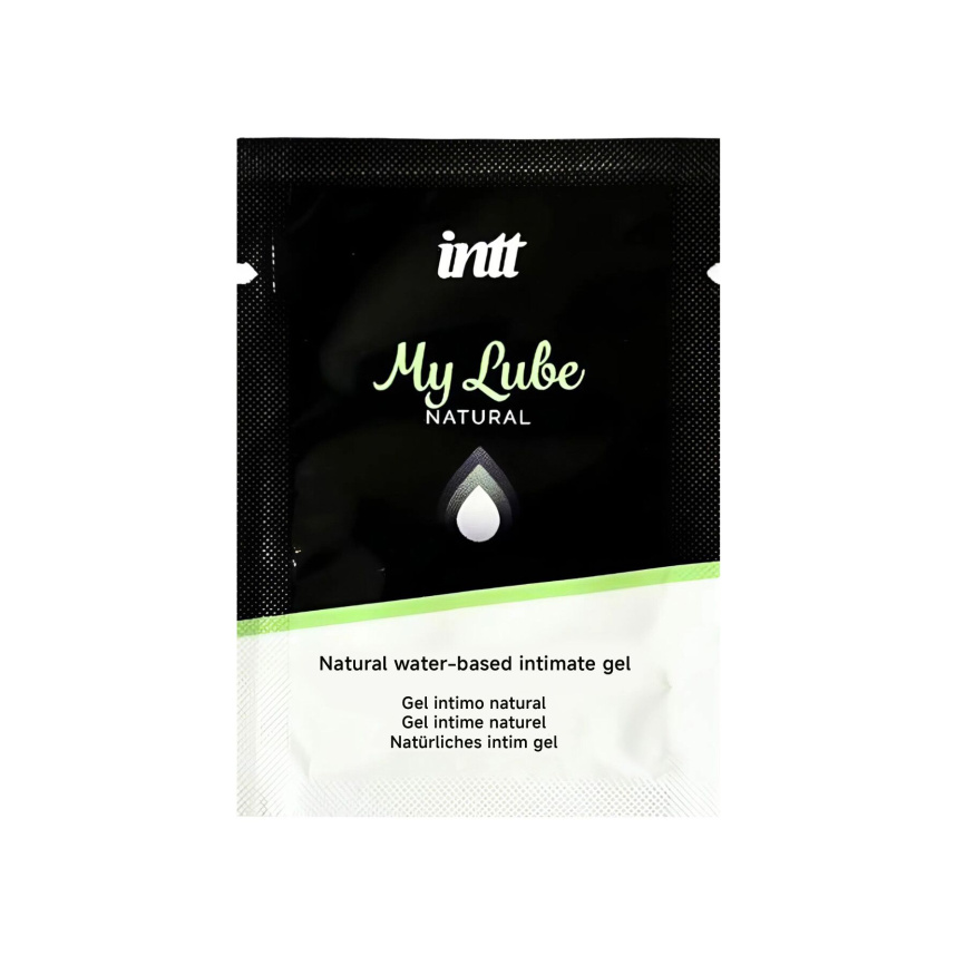Пробник лубриканта на водній основі Intt My Lube Natural, 2 мл фото 1