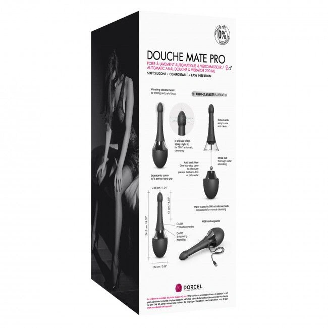 Автоматический анальный душ-вибратор Dorcel Douche Mate Pro фото 8