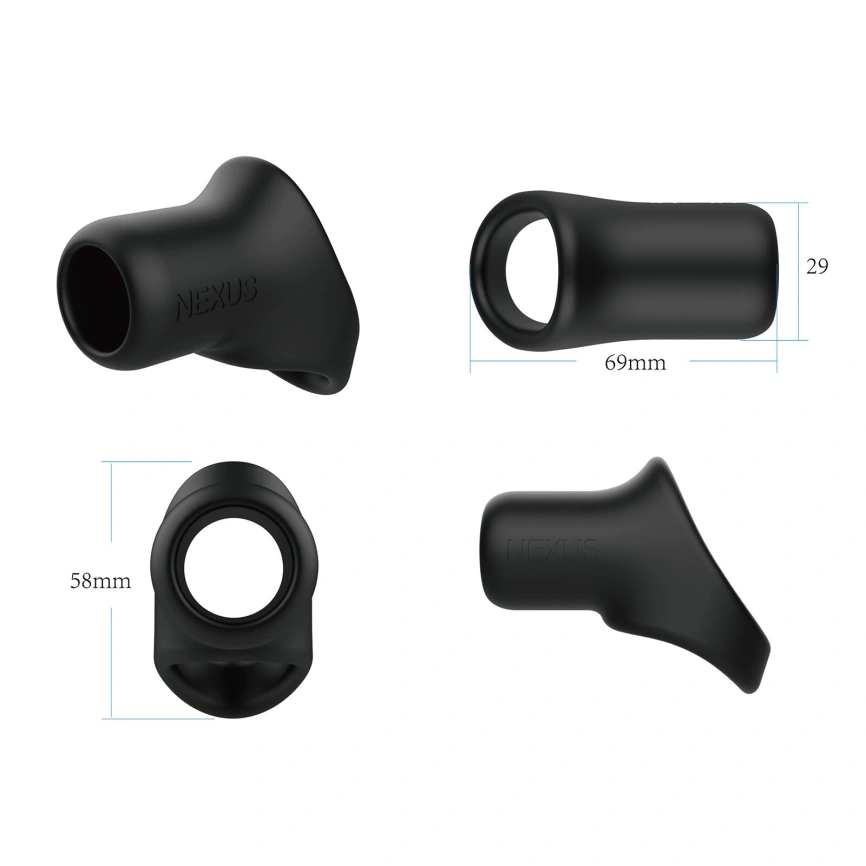 Эрекционное кольцо Nexus Rise Cock and Ball Sling, для члена и яичек, очень широкое фото 4