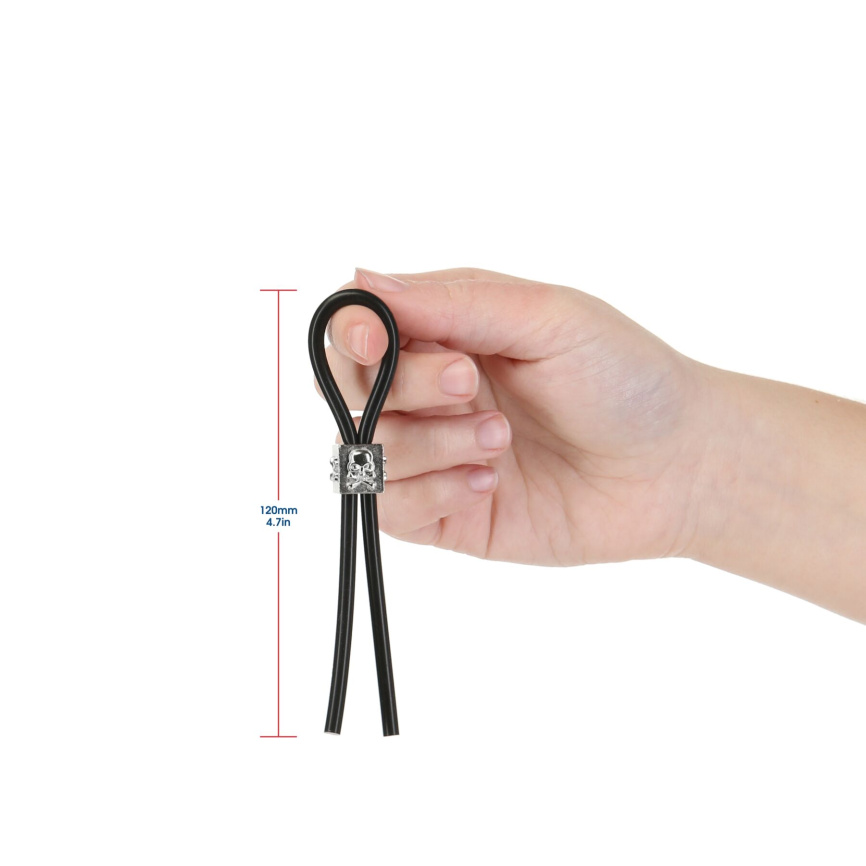 Ерекційне кільце-ласо LUX Active Tether Adjustable Silicone Cock Tie, регульоване фото 3