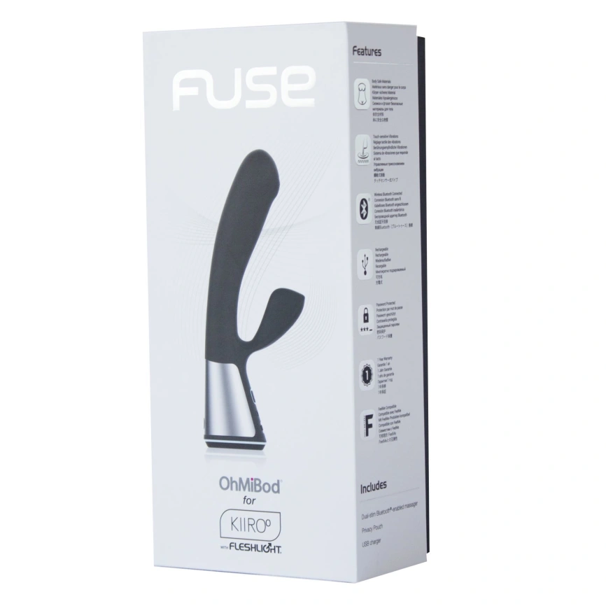 Интерактивный вибратор-кролик Ohmibod Fuse for Kiiroo Black фото 2