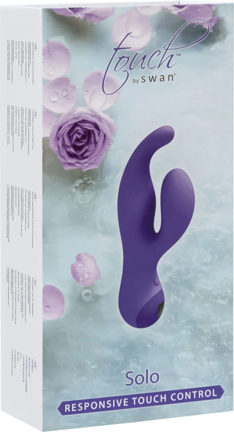Вибратор-кролик с сенсорным управлением Touch by SWAN - Solo Purple, глубокая вибрация, для точки G фото 9