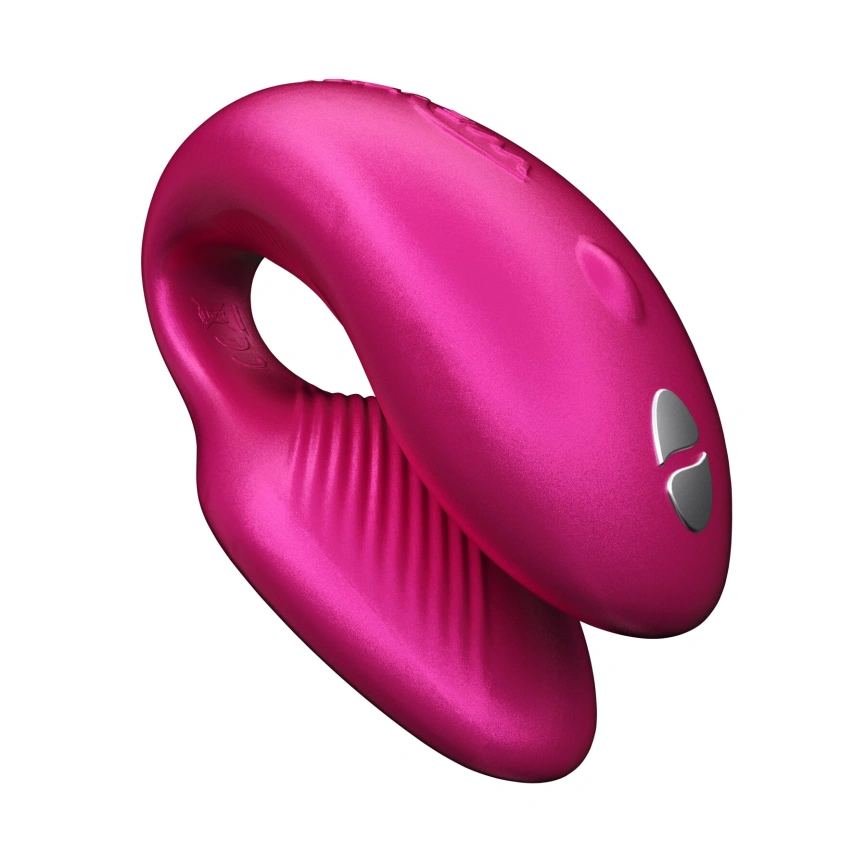 Смарт-вибратор для пар We-Vibe Chorus Cosmic Pink, сенсорное управление вибрациями сжатием пульта фото 1