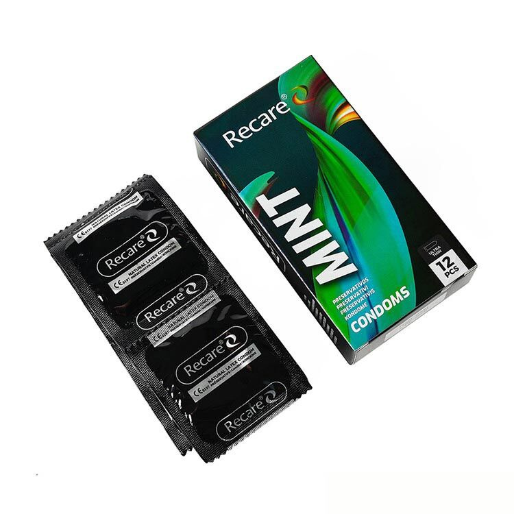 Презервативи Holographic Recare Ultra Thin Mint Condoms 12шт, ультратонкі, аромат: м'ята фото 2
