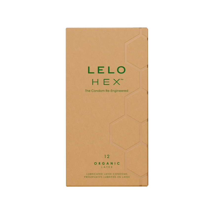 Презервативи LELO HEX Condoms Organic 12 Pack, тонкі та суперміцні фото 2