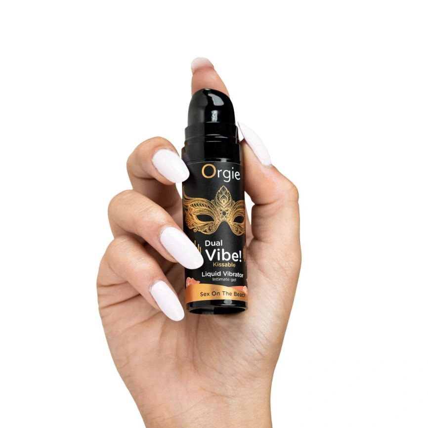 Жидкий вибратор Orgie Dual Vibe! Sex On The Beach Kissable Liquid Vibrator, 15 мл фото 2