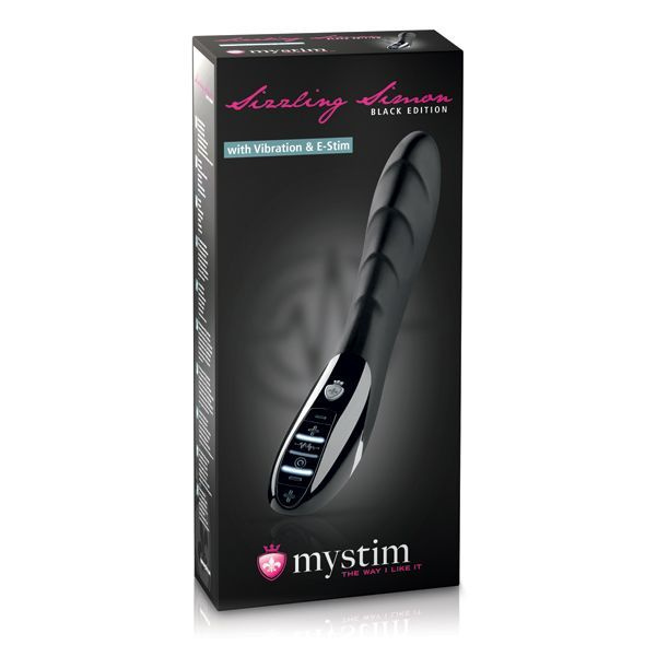 Вібратор з електростимуляцією Mystim Sizzling Simon eStim Black, міостимулятор фото 2