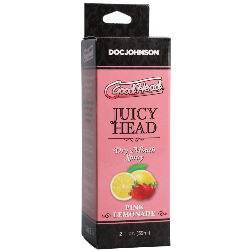 Увлажняющий оральный спрей Doc Johnson GoodHead – Juicy Head Dry Mouth Spray – Pink Lemonade 59мл фото 2