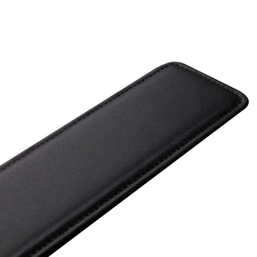 Паддл LOCKINK SEVANDA Braided-handle Spanking Paddle, черно-красный, гладкий, с плетением на ручке фото 2