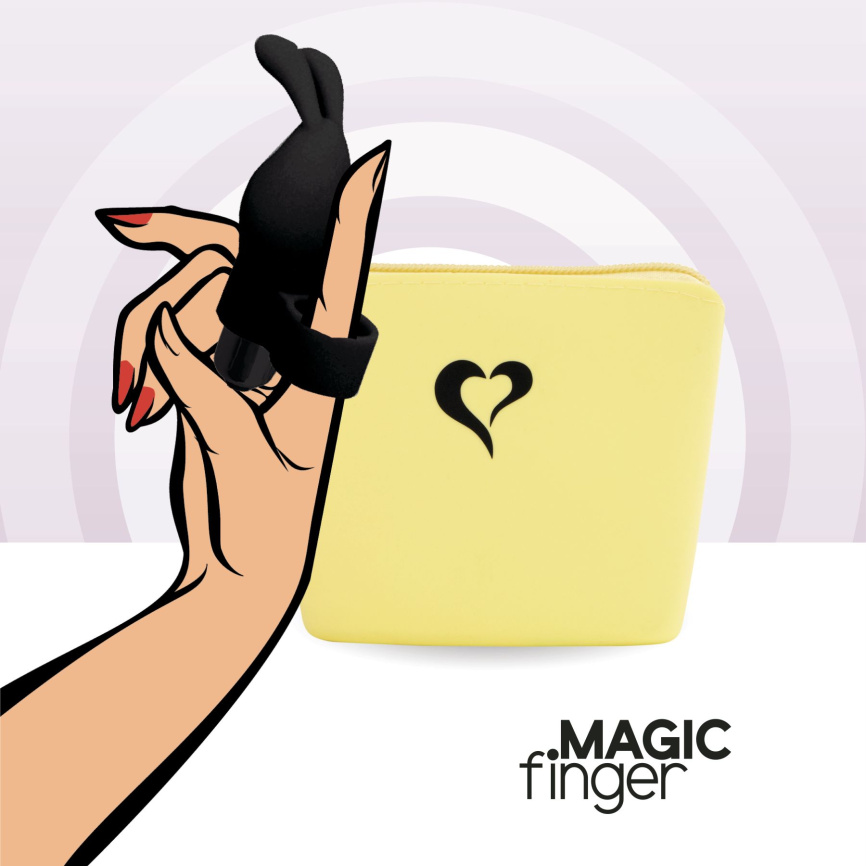 Вібратор на палець FeelzToys Magic Finger Vibrator Black фото 4