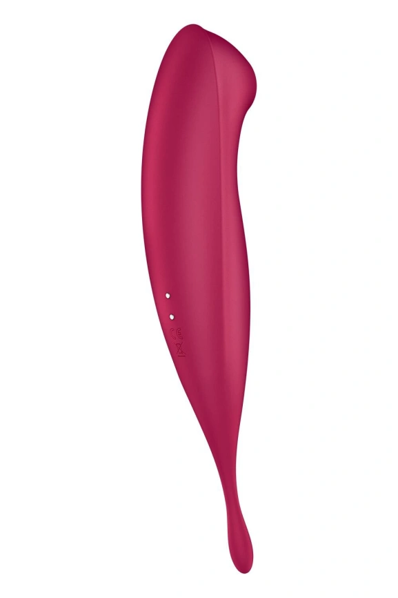 Смарт-вибратор для клитора с вакуумной стимуляцией Satisfyer Twirling Pro+ dark red фото 6