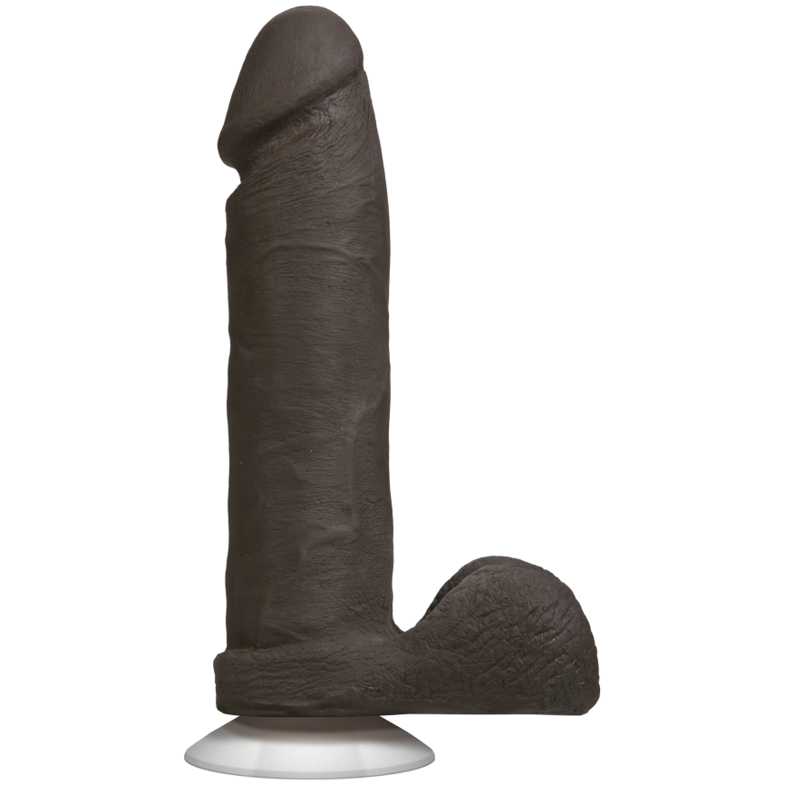 Фалоімітатор Doc Johnson The Realistic Cock 8 inch Black - ULTRASKYN, Vack-U-Lock, діаметр 5,1 см фото 1