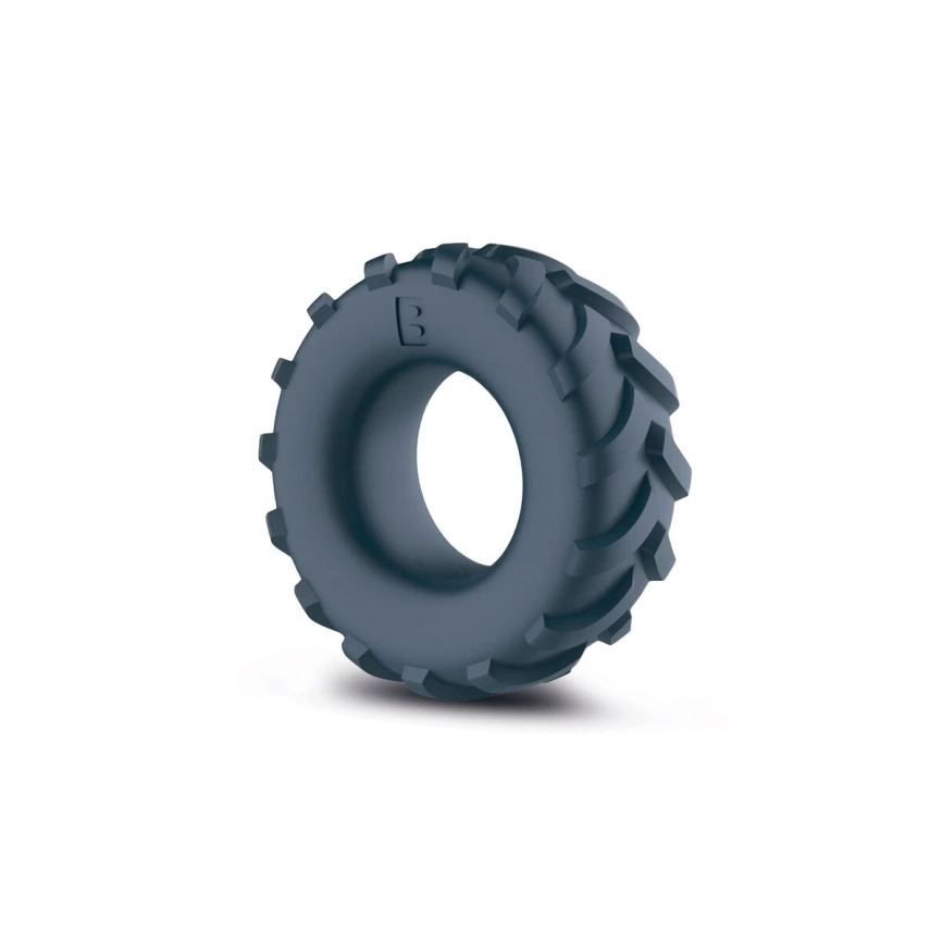 Эрекционное кольцо-шина Boners Tire Cock Ring – Grey, внутренний диаметр 2,5 см фото 1