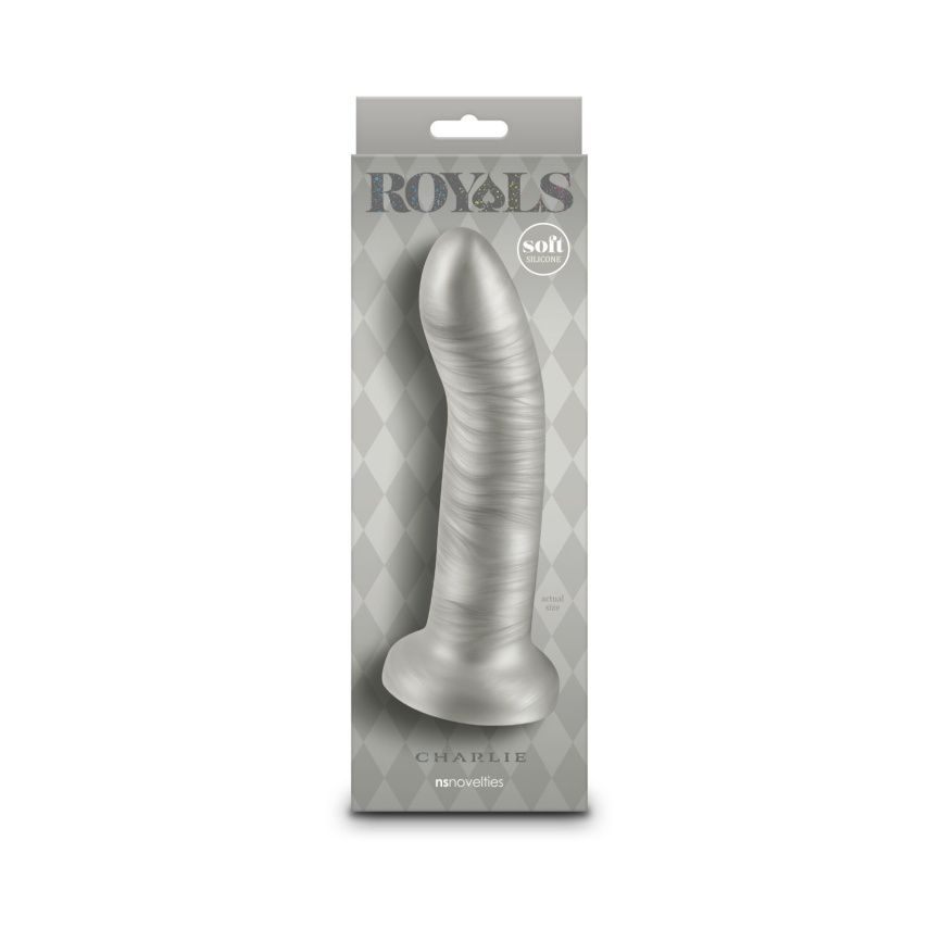 Дилдо NS Novelties Royals - 7" Charlie - Metallic Champagne фото 4