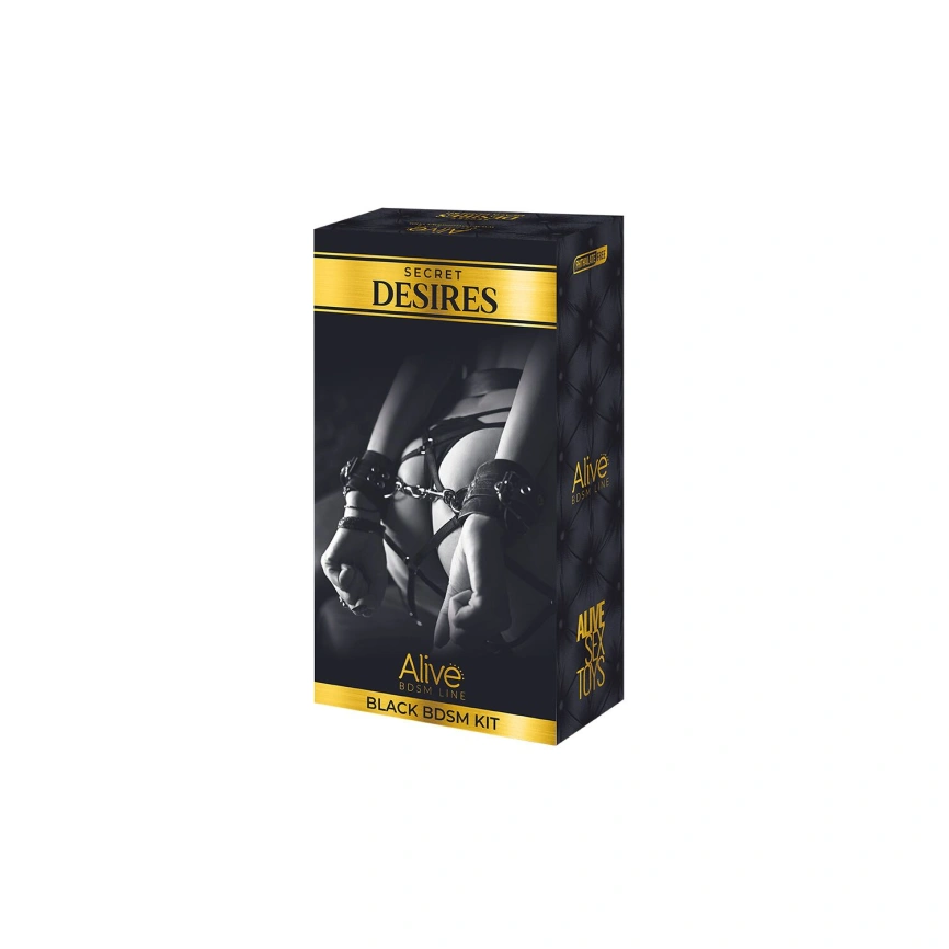 Набор БДСМ аксессуаров Alive Secret Desires Black BDSM Kit (8 pcs)  фото 2