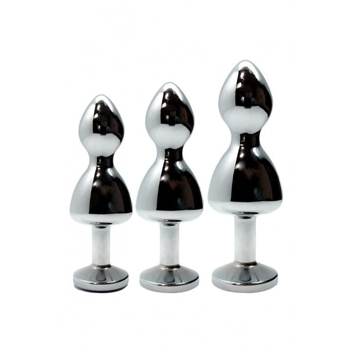 Металева анальна пробка Wooomy Lollypop Double Ball Metal Plug Red M, діаметр 3,1 см, довжина 9,4 см фото 4