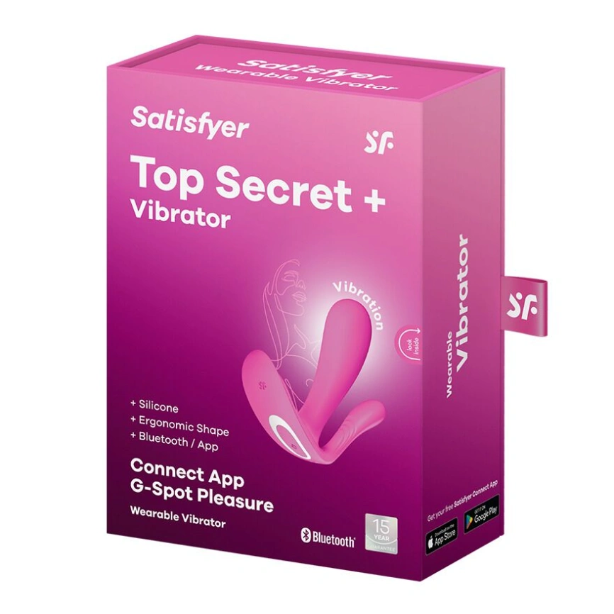 Смарт-вибратор в трусики Satisfyer Top Secret Pink вагинально-клиторальный, 2 мотора фото 8
