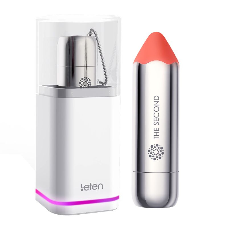 Віброкуля Leten The Second scented orange з індукційною зарядкою, водонепроникна, дуже потужна фото 1