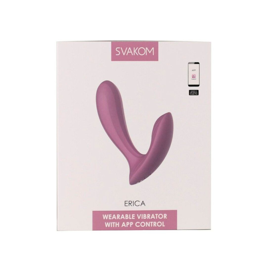 Смарт-вібратор у трусики Svakom Erica Romantic Rose, дуже гнучкий, 2 мотори фото 12