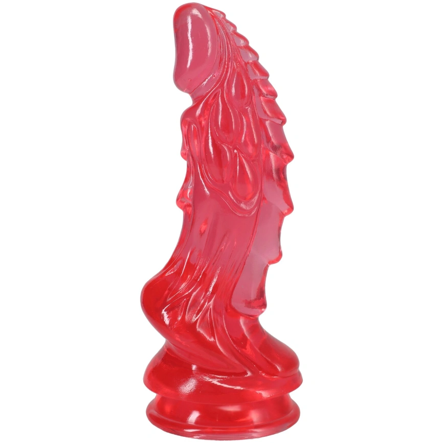 Фэнтезийный фаллоимитатор Doc Johnson Crystal Jellies - Invader Dong 8.5 Inch - Pink фото 1
