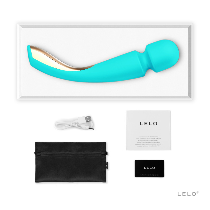 Вібромасажер LELO Smart Wand 2 Medium Ocean Blue фото 2