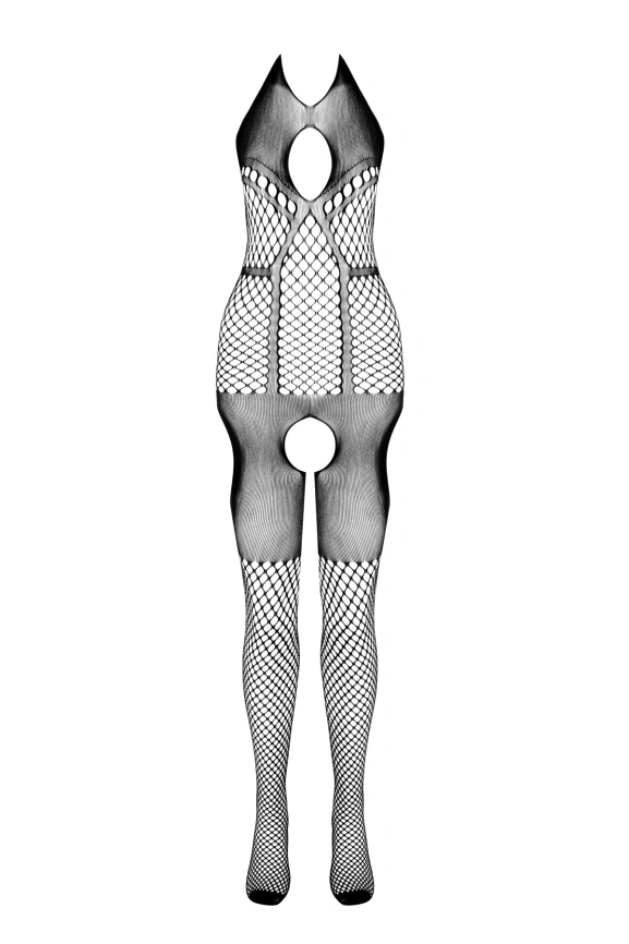 Бодистокинг с имитацией чулок Passion BS079 black фото 5