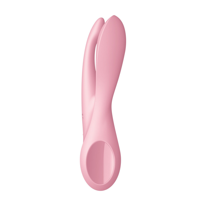 Кліторальний вібратор Satisfyer Threesome 1 Pink з трьома гнучкими пальчиками фото 3