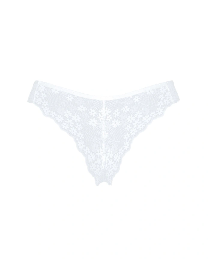 Полупрозрачные трусики Obsessive Heavenlly panties XL/2XL, открытые ягодицы фото 6