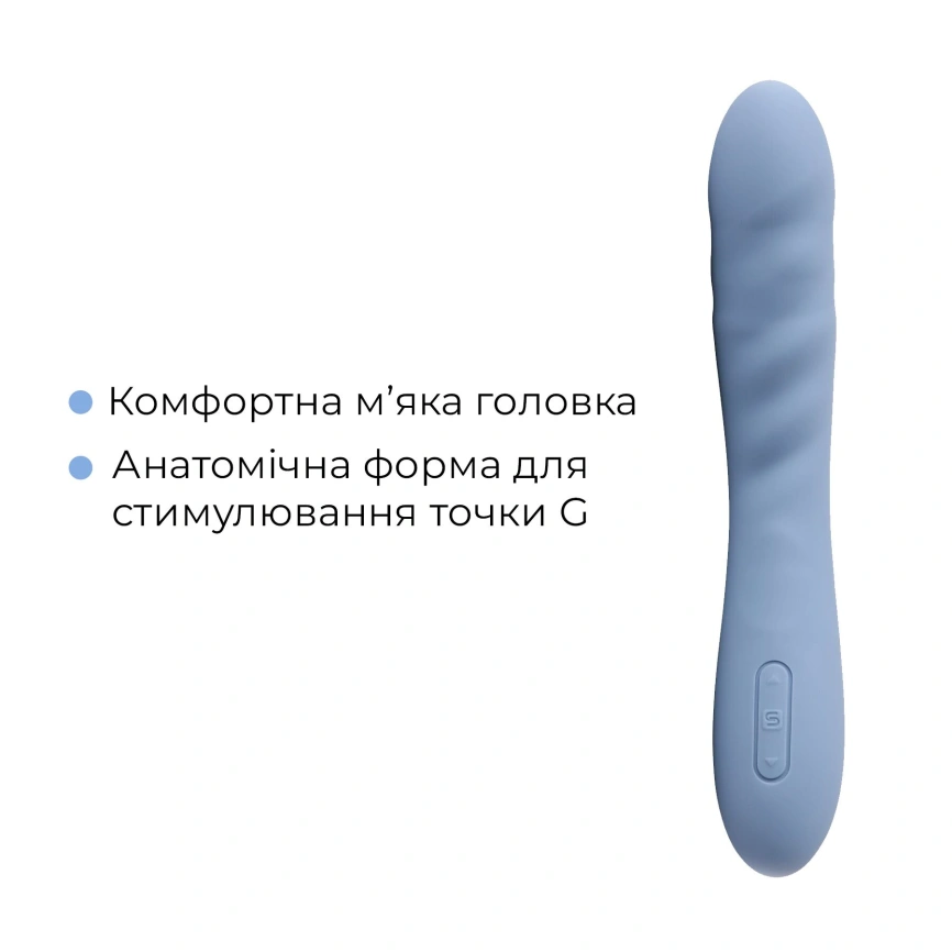 Смарт-вибратор с пульсацией Svakom Ava Neo Cornflower Blue, 15 режимов работы, водонепроницаемый фото 13