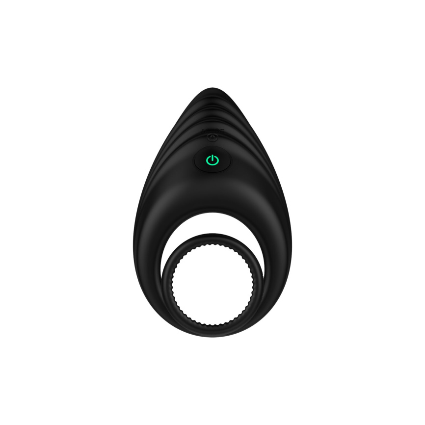 Ерекційне віброкільце Nexus Enhance Vibrating Cock and Ball Ring, подвійне фото 1