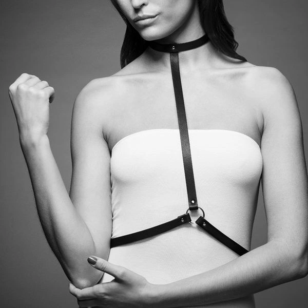 Портупея Bijoux Indiscrets MAZE - I Harness Black, экокожа, очень стильная фото 3