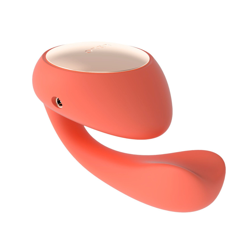 Смарт-вібратор LELO Ida Wave Coral Red, вагінально-кліторальний, технологія WaveMotion, 2 мотори фото 4