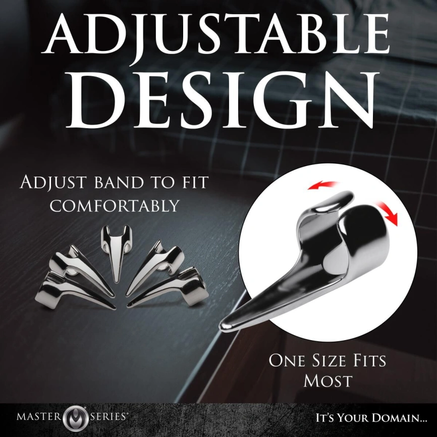 Набор колец с когтями Master Series Five-Piece Sensation Claw Rings - Silver фото 7