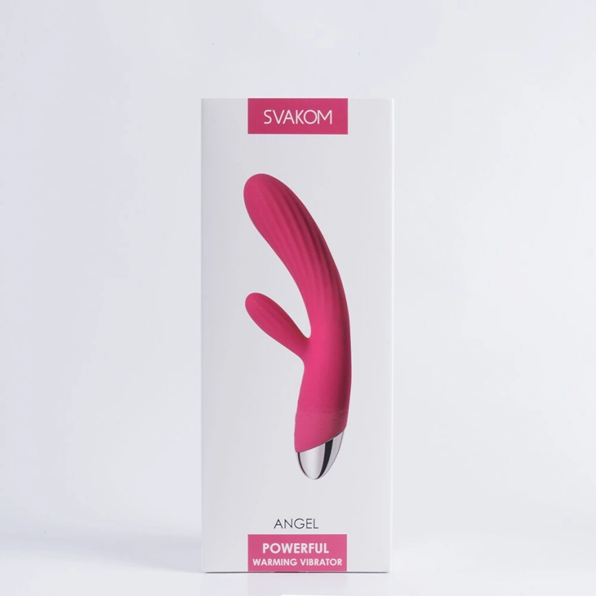 Интеллектуальный вибратор-кролик с подогревом Svakom Angel Plum Red фото 7