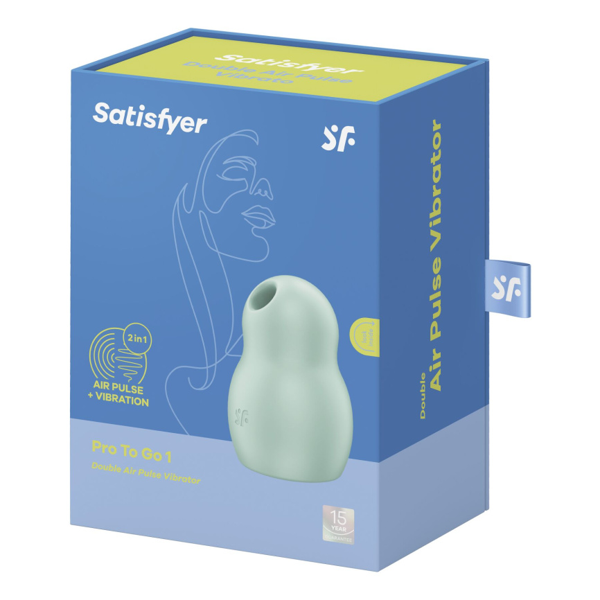 Вакуумний стимулятор з вібрацією Satisfyer Pro To Go 1 Mint фото 7
