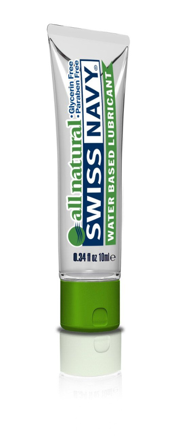 Лубрикант на водній основі для чутливої ​​шкіри Swiss Navy All Natural 10 мл фото 1