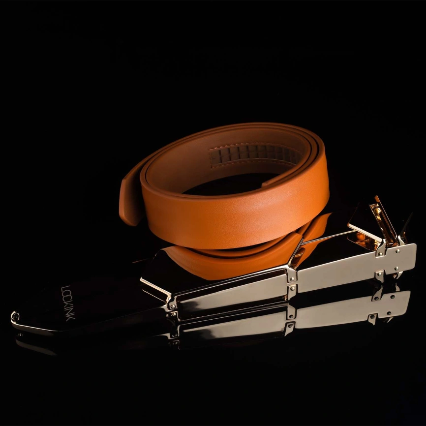 Регулируемая шлепалка LOCKINK Adjustable Slapper for Impact Play, коричневая, натуральная кожа фото 3