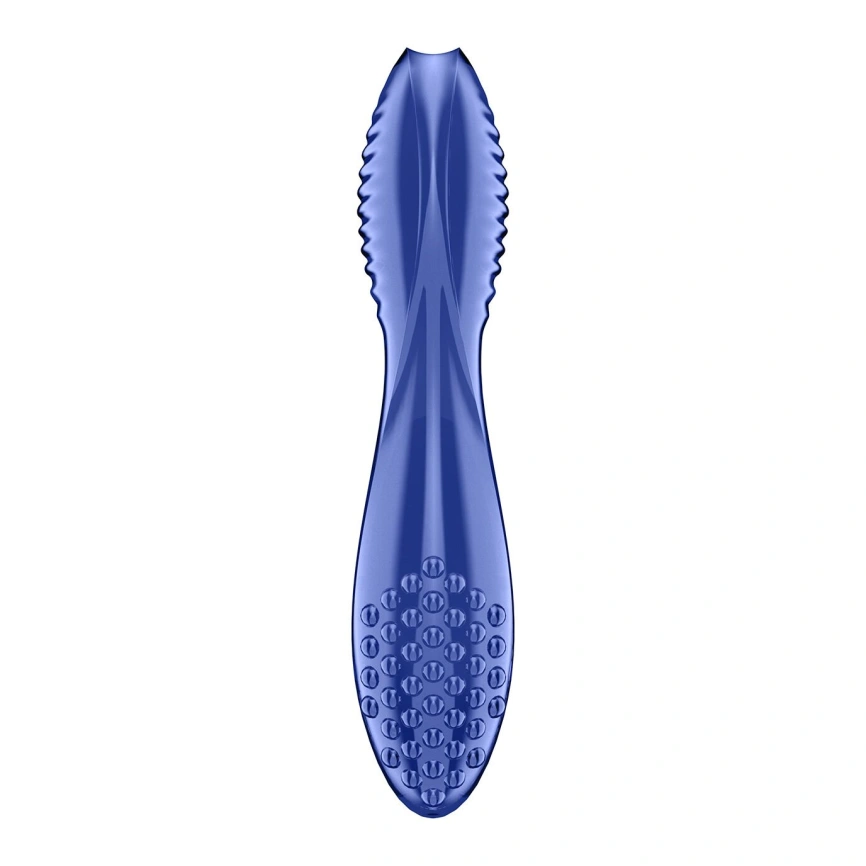 Двусторонний стеклянный дилдо Satisfyer Dazzling Crystal 2 Blue фото 4