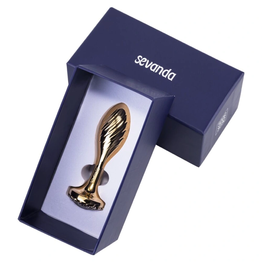 Металлическая анальная пробка LOCKINK SEVANDA Pearl Pear-shape Anal Plug, с искусственной жемчужиной фото 9