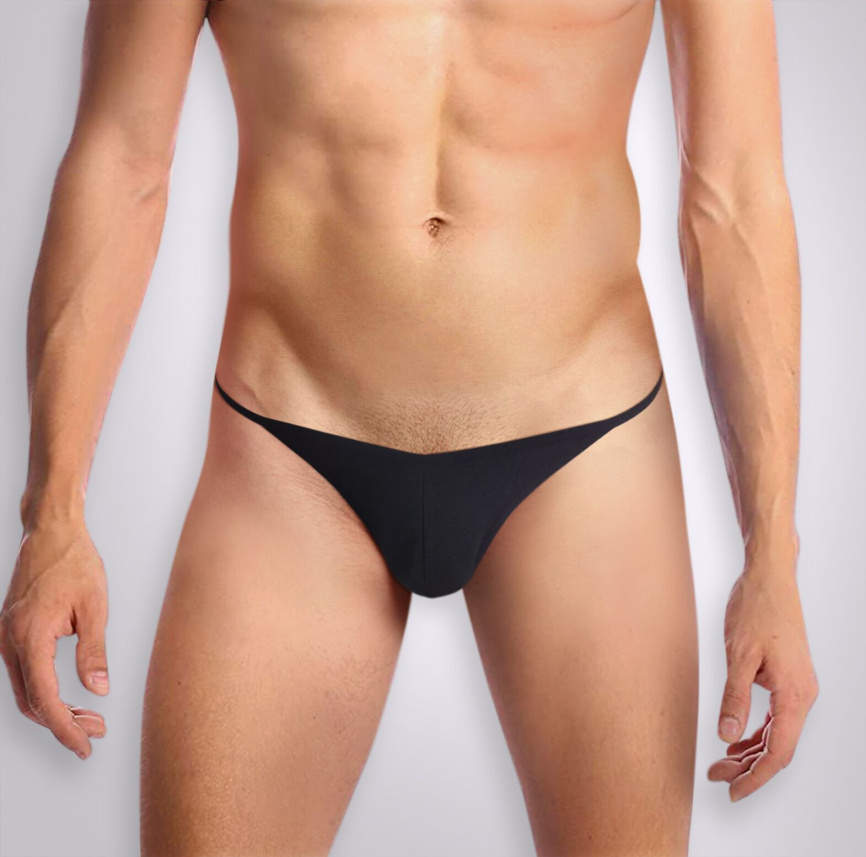 Чоловічі трусики XS-2XL з силіконовою анальною пробкою Art Sex - Sexy Panties plug size M Black фото 2