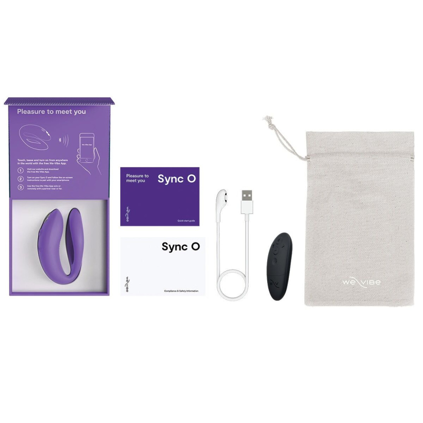 Смарт-вібратор для пар We-Vibe Sync O Light Purple, пульт ДК фото 8