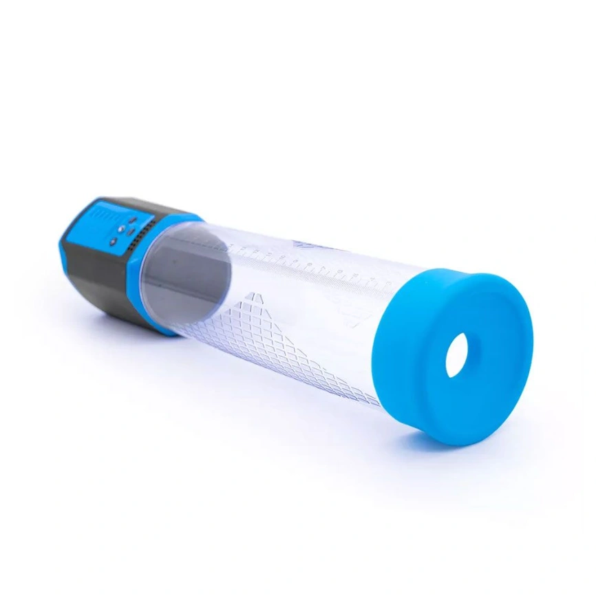 Автоматическая вакуумная помпа Men Powerup Passion Enlargement system Blue перезаряжаемая, 5 режимов фото 2
