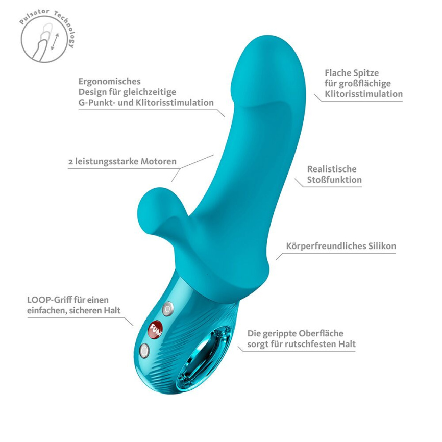 Пульсатор Fun Factory Bi Stronic Curve Aquamarine фото 8