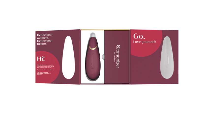 Вакуумний кліторальний стимулятор Womanizer Premium 2 - Bordeaux, функції Autopilot та Smart Silence фото 7