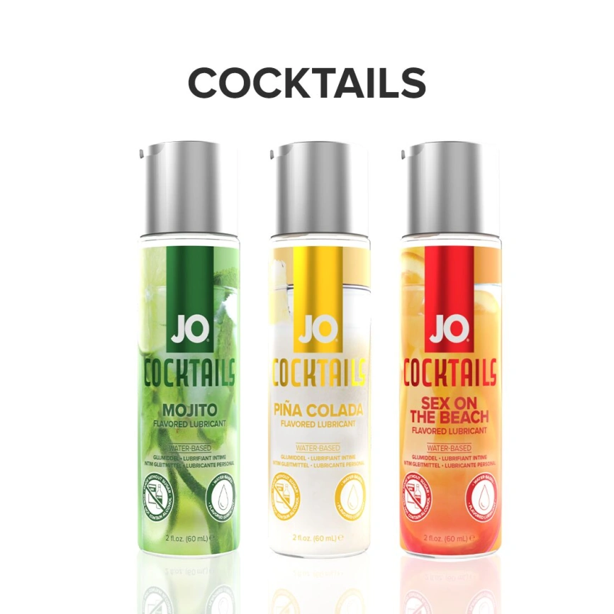 Лубрикант на водной основе JO Cocktails - Pina Colada без сахара, растительный глицерин (60 мл) фото 6