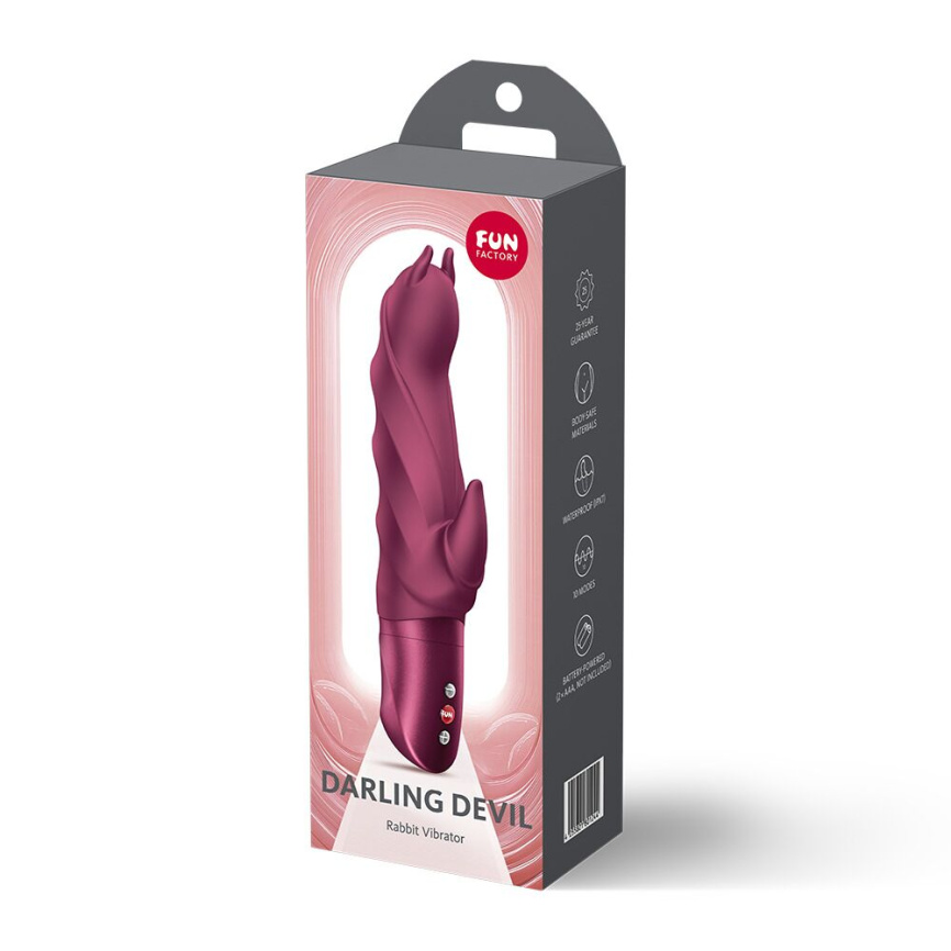 Вібратор Fun Factory Darling Devil Wine Red фото 4