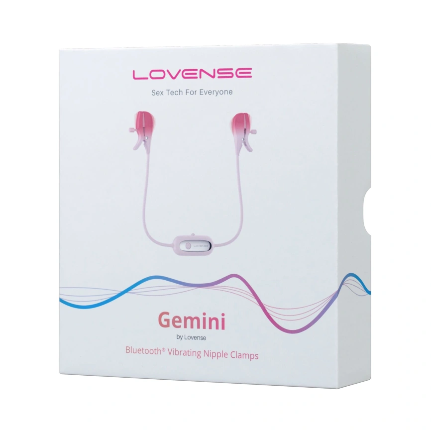 Смарт-вибратор для груди Lovense Gemini, регулировка сжатия соска, можно носить фото 6