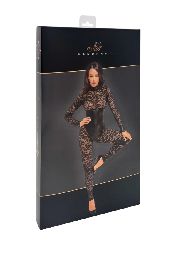 Комбинезон Noir Handmade F299 Enigma, XL, кружево, длинный рукав, имитация корсета, доступ фото 7